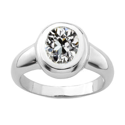 Diamant Fin Solitaire de Fiançailles – Sertissage Clos 3 carats