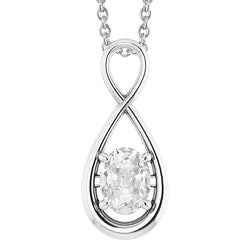 Brillant taille Taille Old Mine Pendentif 2,50 carats – Or Blanc