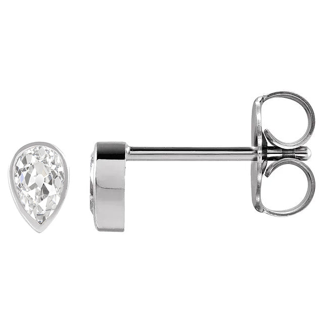 Brillant Diamant Puces d'Oreilles 2 carats – vue de face