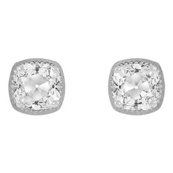 Taille Old Mine Diamant Fin Pendants d'Oreilles 3,50 carats – Or
