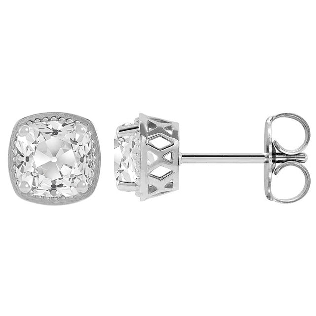 Signature Diamant Fin Pendants d'Oreilles 3,50 carats – vue de face