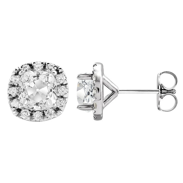 Brillant Boucles d'Oreilles – vue de face