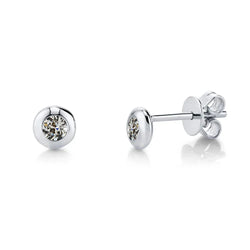 Fait à la main Boucles d'Oreilles avec Diamant Fin Coussin