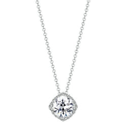 Brillant Pendentif de luxe – 1,50 carats Or Blanc 14 Carats