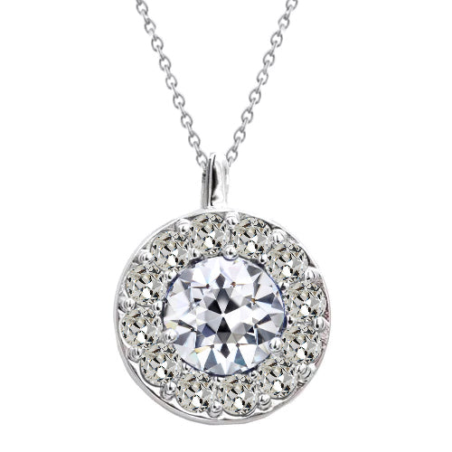 Diamant Halo 3 carats Or Blanc 14 Carats – vue principale