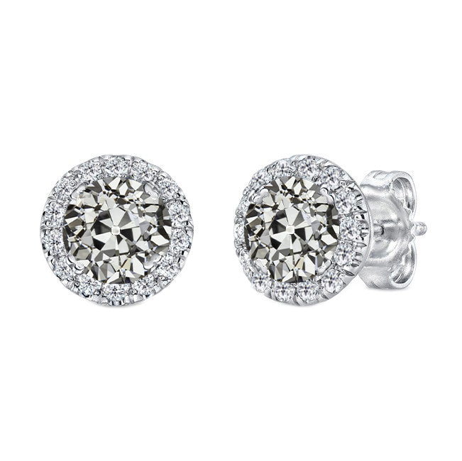 Fait à la main Diamant Fin Puces d'Oreilles 4 carats – vue principale