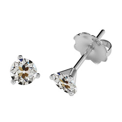 Diamant Fin Coussin Antique Boucles d'Oreilles 1,50 carats en Or