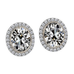 Serti Clos Puces d'Oreilles – Brillant 2 carats Or Blanc 14