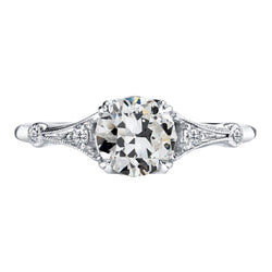 Brillant Bague de Fiançailles 2 carats F/VS1 – Or Blanc 14 Carats