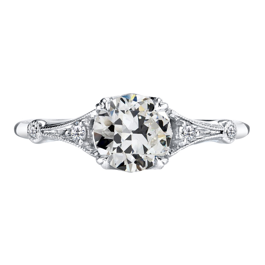 Fait à la main Bague de Fiançailles 2 carats – vue principale