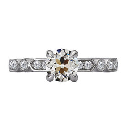 Diamant Anniversary Ring 2 carats F/VS1 – Or Blanc 14 Carats