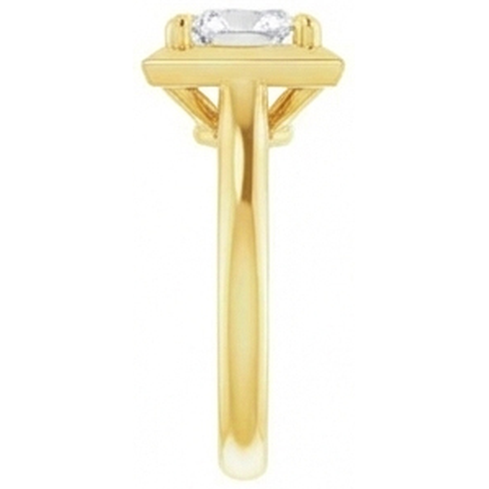 Fin Brillant Bague Mono-Pierre 5 carats – vue de côté