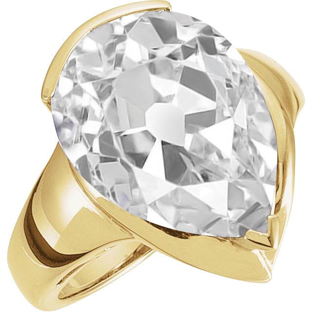 Rayonnant Solitaire de Fiançailles 5 carats – vue principale