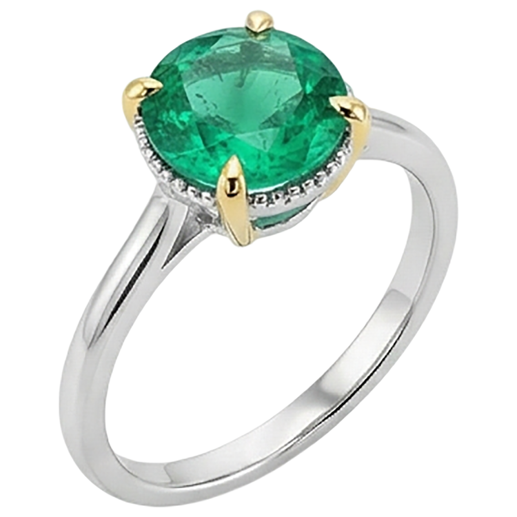 Fait à la main Bague Pierre de Couleur 2,50 carats – vue de profil