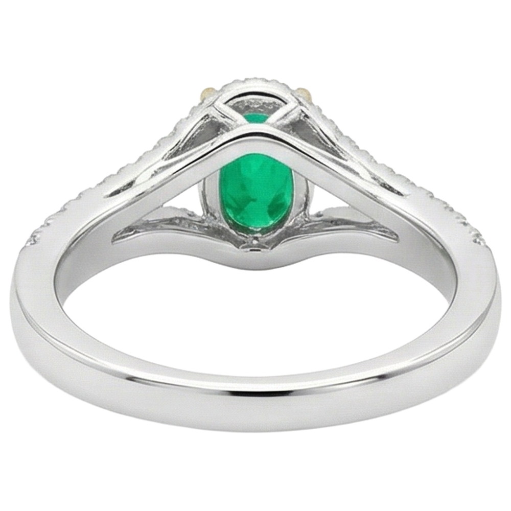 Premium Bague Pierre de Couleur 1 carats – vue arrière
