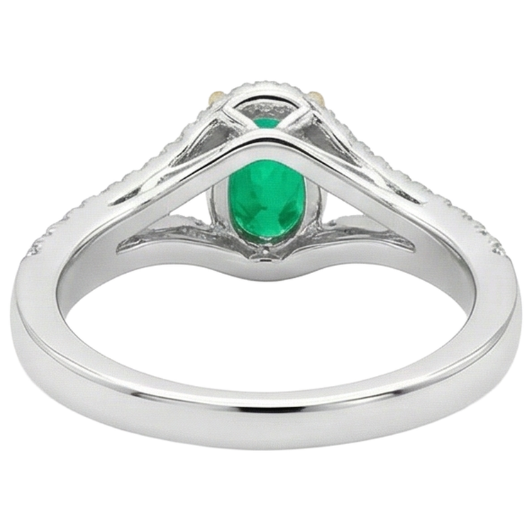 Premium Bague Pierre de Couleur 1 carats – vue arrière