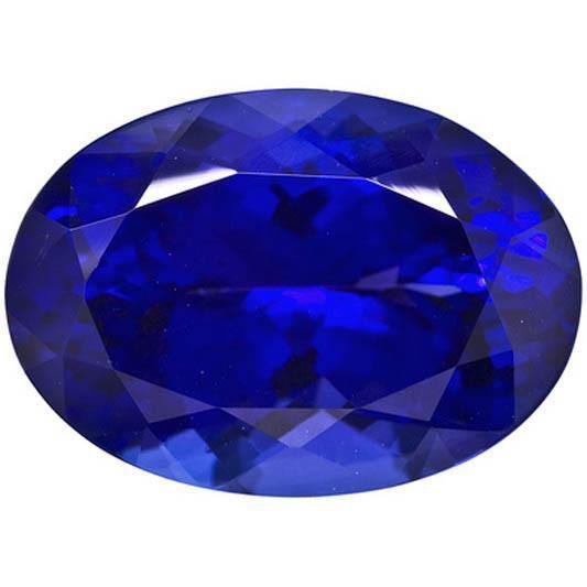 Taille Ovale Tanzanite Violette bague en Gold – vue principale