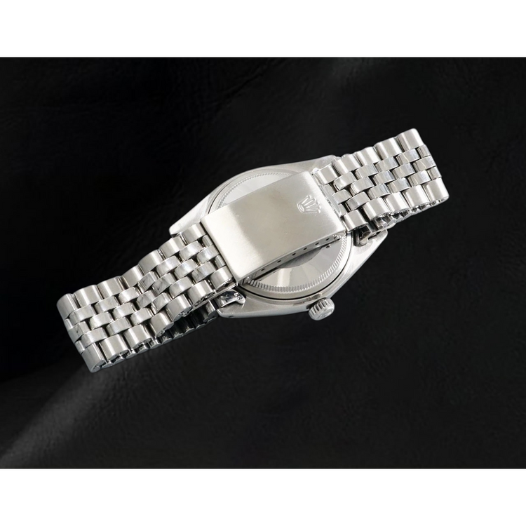 acier inoxydable jubilé Rolex Datejust Montre Homme Cadran Bleu Lunette Cannelée réglage rapide