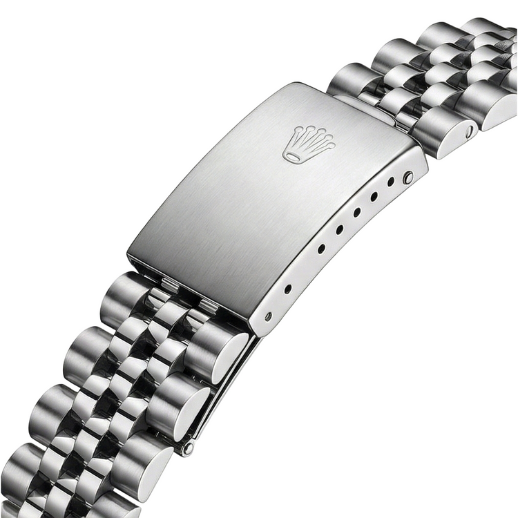 acier inoxydable Jubilé Bracelet Cadran Bâton Noir Rolex Datejust Femme Montre