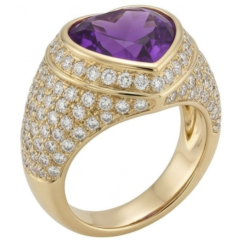 Premium Bague avec Gemme 10 carats – vue d'angle