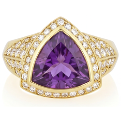 Raffiné Bague Pierre de Couleur – Améthyste 8 carats