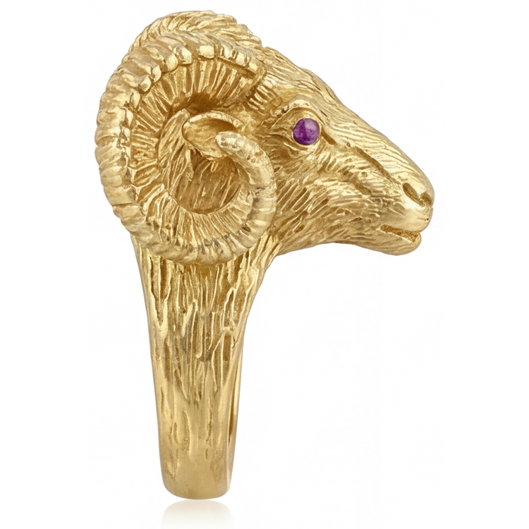 Exquis Améthyste Bague Pierre Précieuse 0,10 carats – vue d'angle