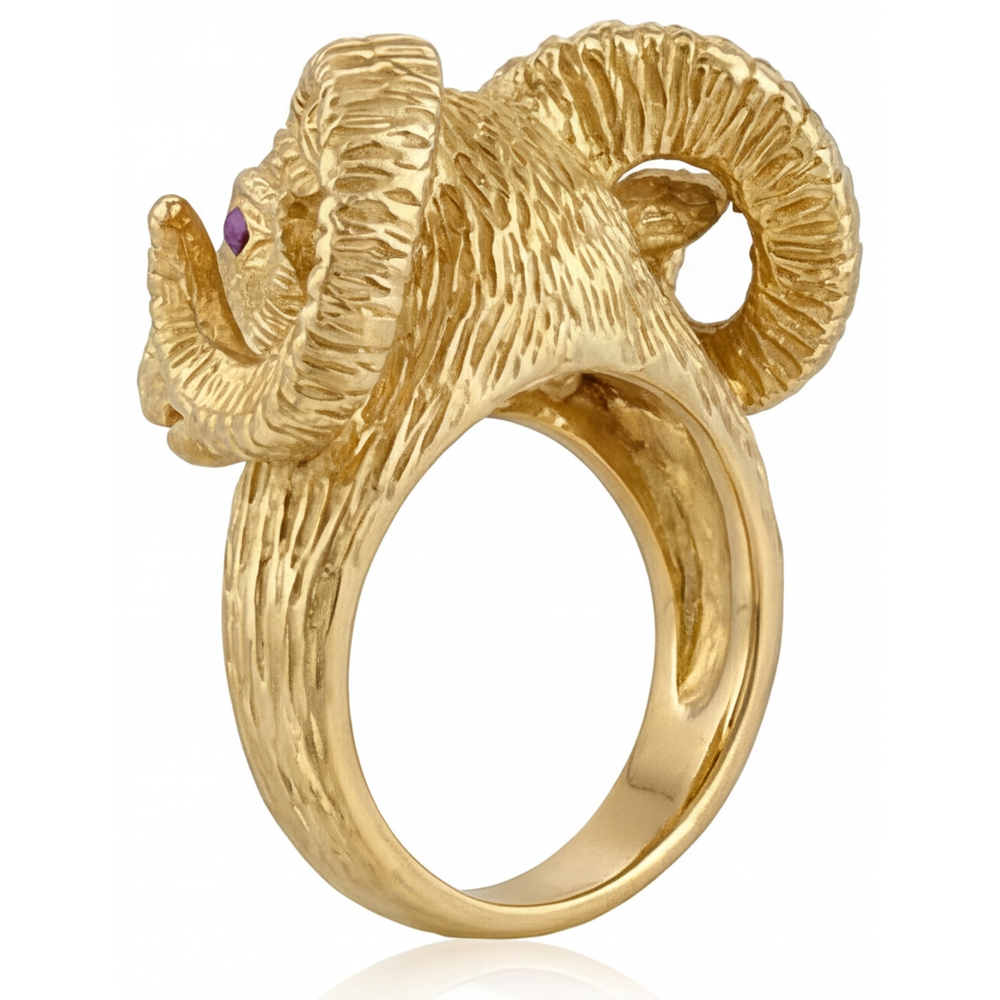 Exquis Améthyste Bague Pierre Précieuse 0,10 carats – vue de dessus