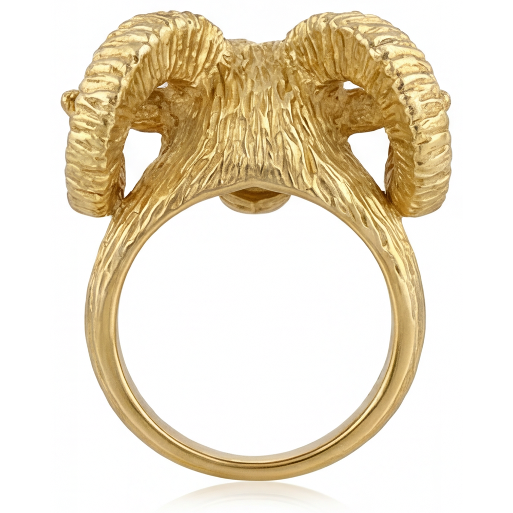 Améthyste Bague Pierre Précieuse 0,10 carats Or 14K Jaune – vue arrière