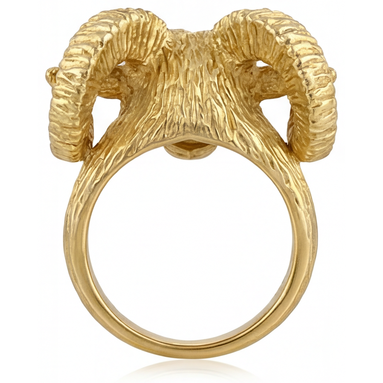 Améthyste Bague Pierre Précieuse 0,10 carats Or 14K Jaune – vue arrière
