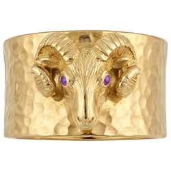 Fait à la main Améthyste Bague pour Homme 0,05 carats