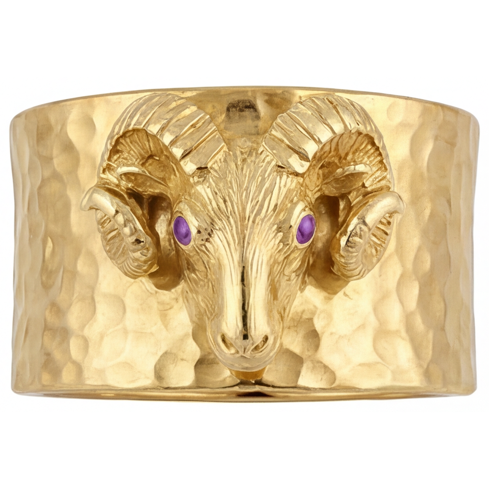Améthyste Bague pour Homme 0,05 carats Or Jaune 14 Carats – vue principale
