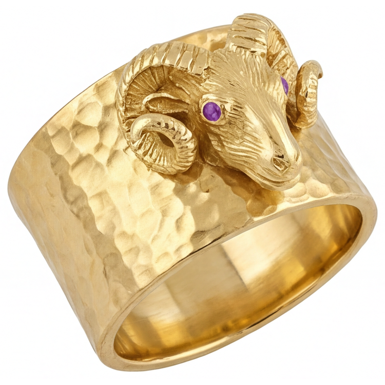 Fait à la main Bague pour Homme 0,05 carats – vue d'angle