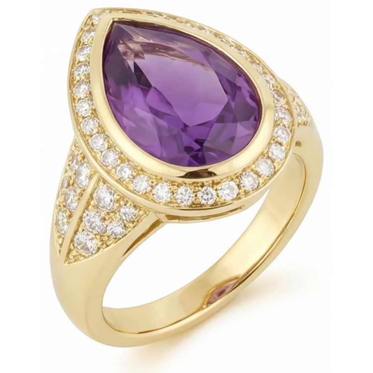 Intemporel Bague avec Gemme 6,50 carats – vue de côté