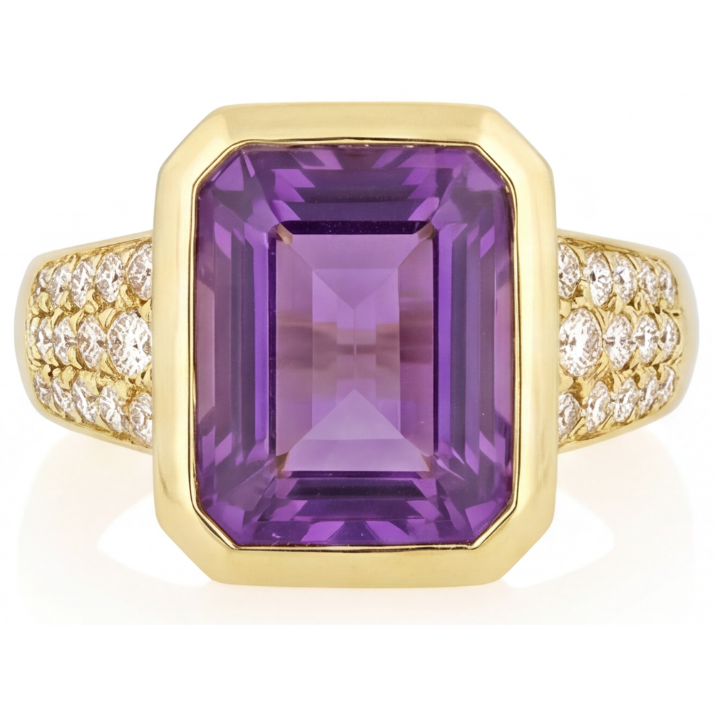 Chatoyant Bague avec Gemme 7 carats – vue principale