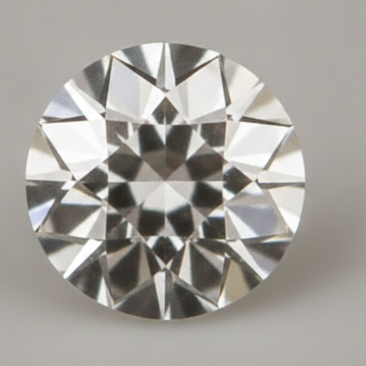 Diamant Ancien F VS1 extrait de la terre en vrac rond Taille Européenne Ancienne Naturel 9 Carats