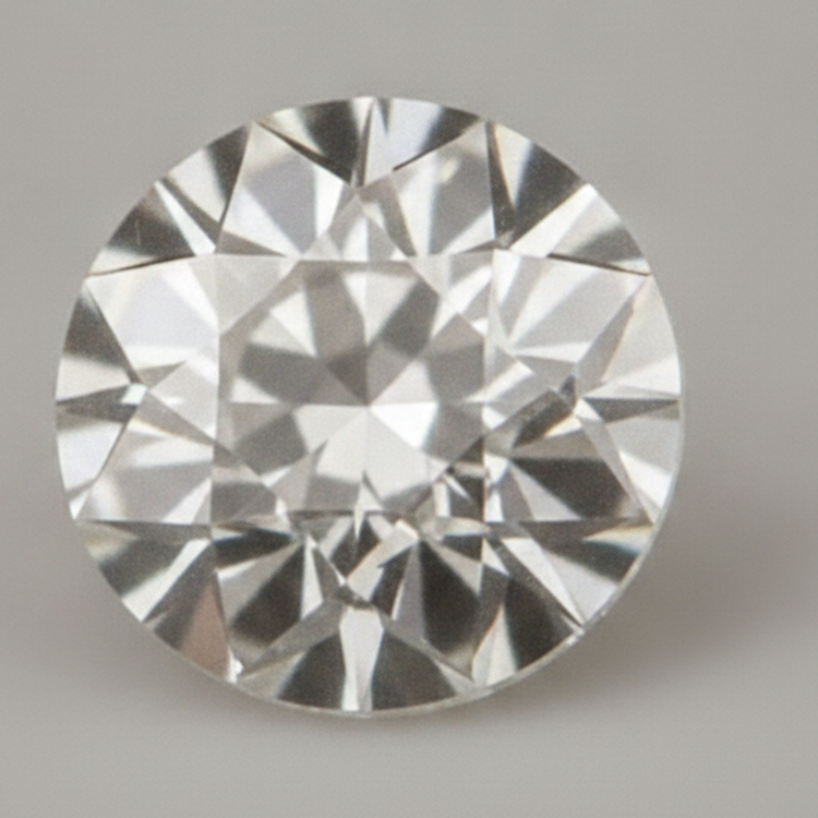 Diamant Ancien F VS1 extrait de la terre en vrac rond Taille Européenne Ancienne Naturel 9 Carats