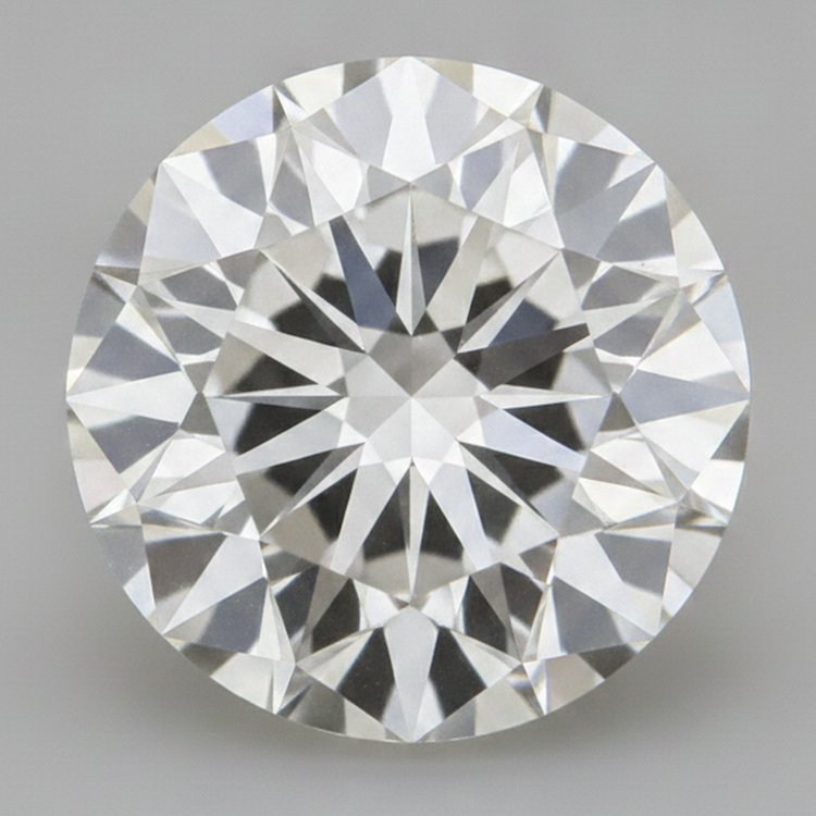 Diamant Ancien Naturel Libre extrait de la terre H VS1 8 Carats Taille Européenne Ancienne Rond