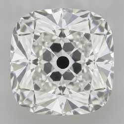 Diamant Ancien Taille Coussin extrait de la terre Naturel 5 Carats F VS1 Non Monté