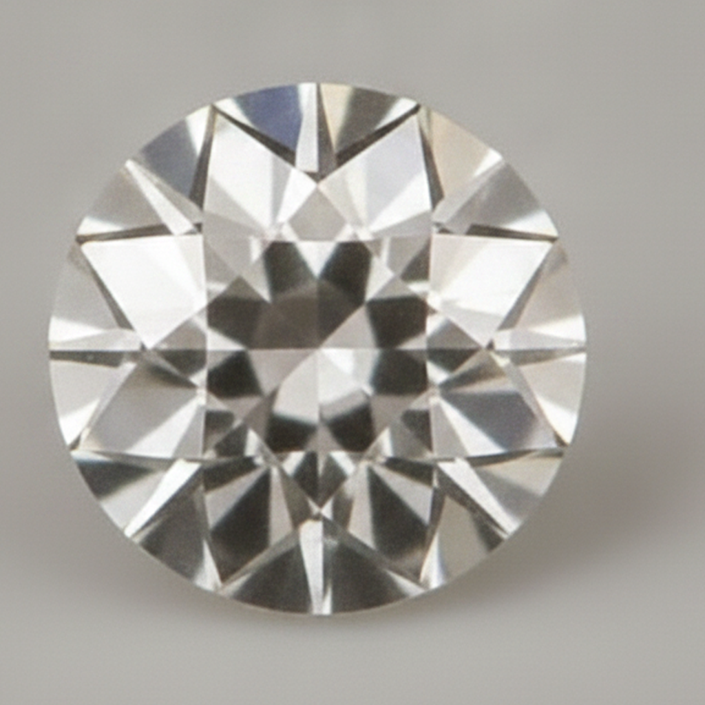 Authentique Diamant Naturel Rond extrait de la terre de 5 Carats Taille Européenne Ancienne H VS1 en vrac