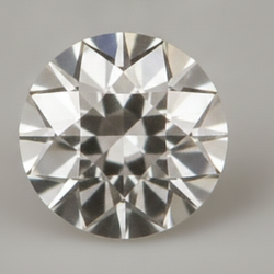 Authentique Diamant Naturel Rond extrait de la terre de 5 Carats Taille Européenne Ancienne H VS1 en vrac