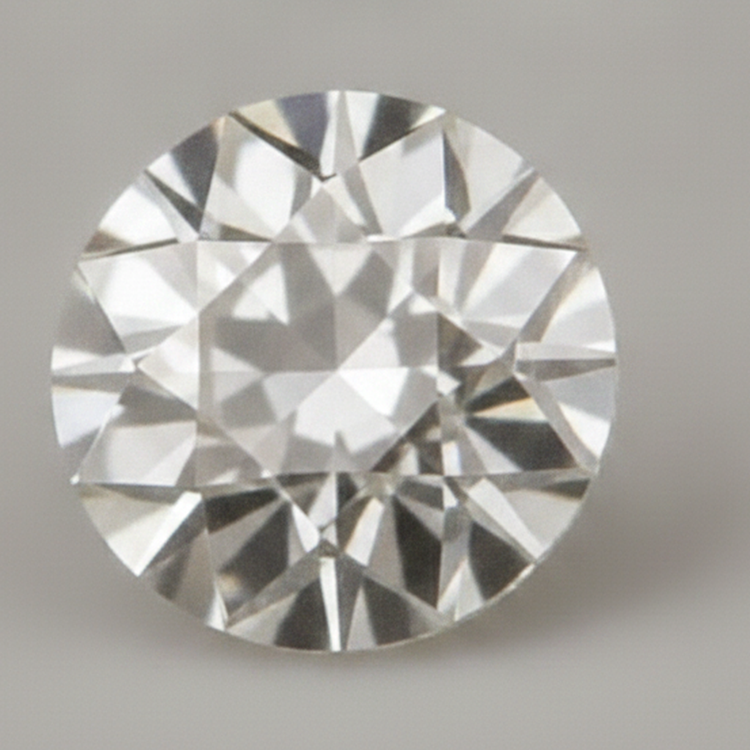 Authentique Diamant Naturel Rond extrait de la terre de 5 Carats Taille Européenne Ancienne H VS1 en vrac