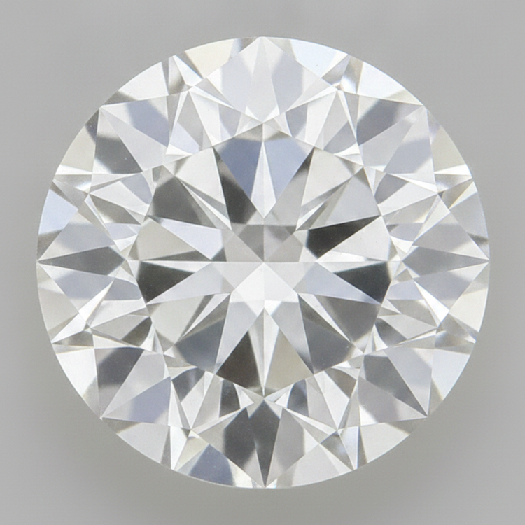 Diamant Naturel Authentique Rond Taille Européenne Ancienne extrait de la terre F VS1 4 Carats