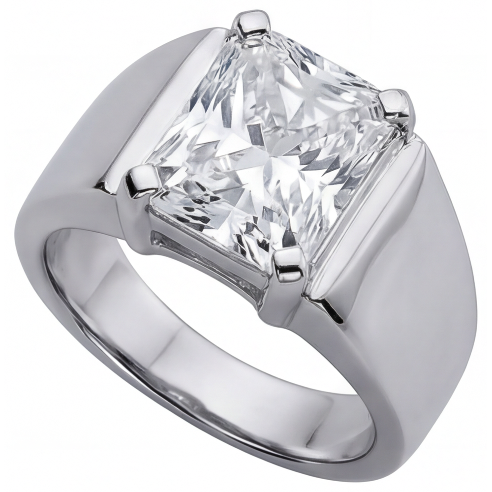 Élégant Bague Homme 5 carats – vue de côté