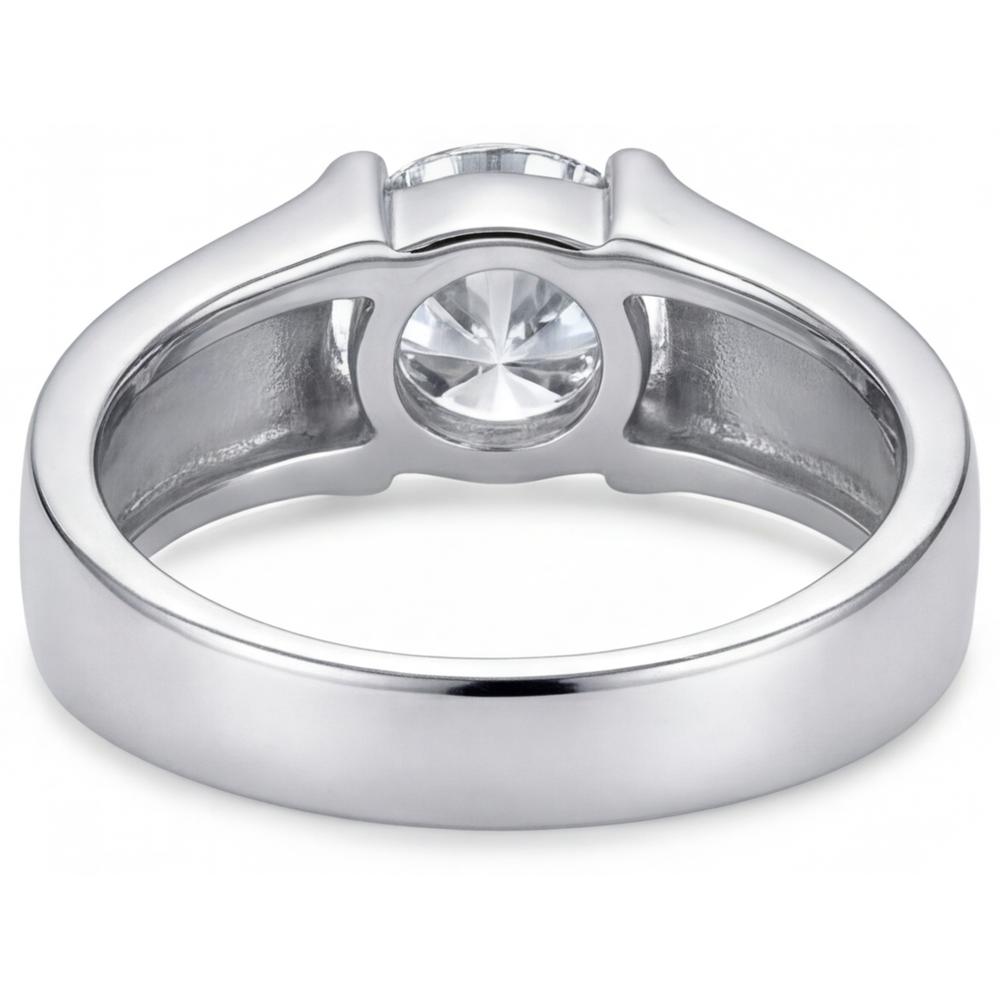 Brillant Bague Masculine – vue arrière