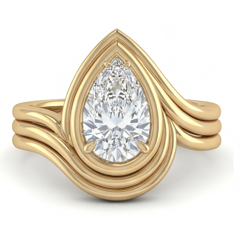 Artisanal Bague Mono-Pierre 2,50 carats – vue de face