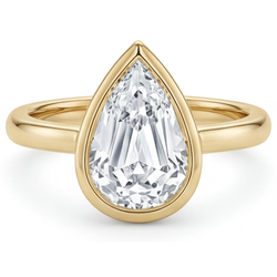 Brillant taille Goutte Solitaire de Fiançailles 1,5 carats – Or