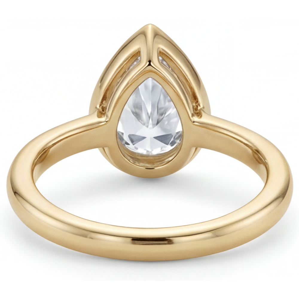 Brillant Solitaire de Fiançailles – vue d'angle