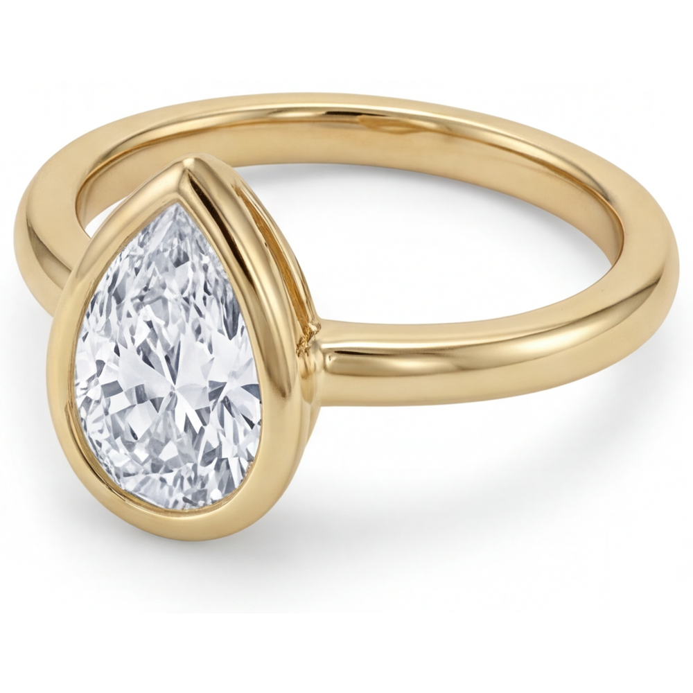 Raffiné Solitaire de Fiançailles 1,50 carats – vue de côté