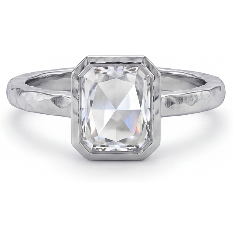Brillant Solitaire de Fiançailles 2,5 carats Or Blanc 14 Carats – vue principale