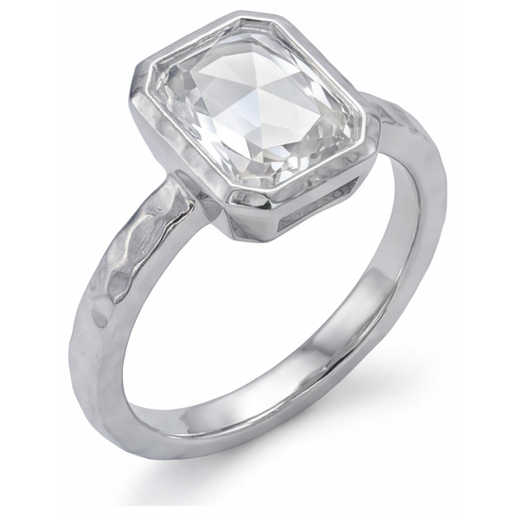 Fait à la main Brillant Solitaire de Fiançailles 2,5 carats – vue de face